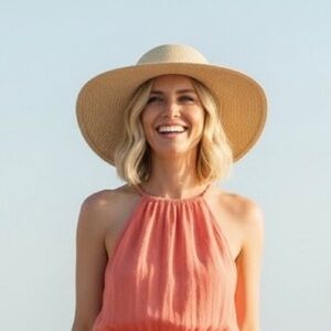 NWT Style & Co. Packable Floppy Hat Summer Beach Vacation Resortwear Lightweight